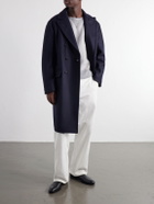 Fortela - Manteco Serwilliam1 Double-Breasted Wool Coat - Blue