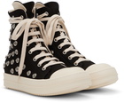 Rick Owens DRKSHDW Black Rivet Sneakers