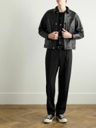 A.PRESSE - Full-Grain Leather Jacket - Black