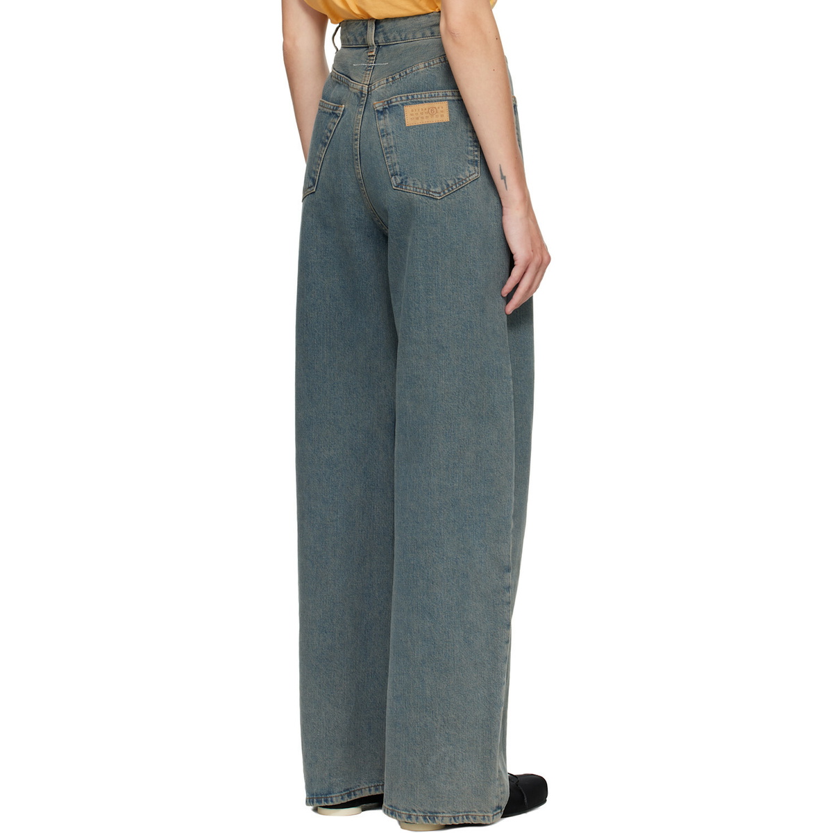 MM6 Maison Margiela Blue Back-To-Back Jeans