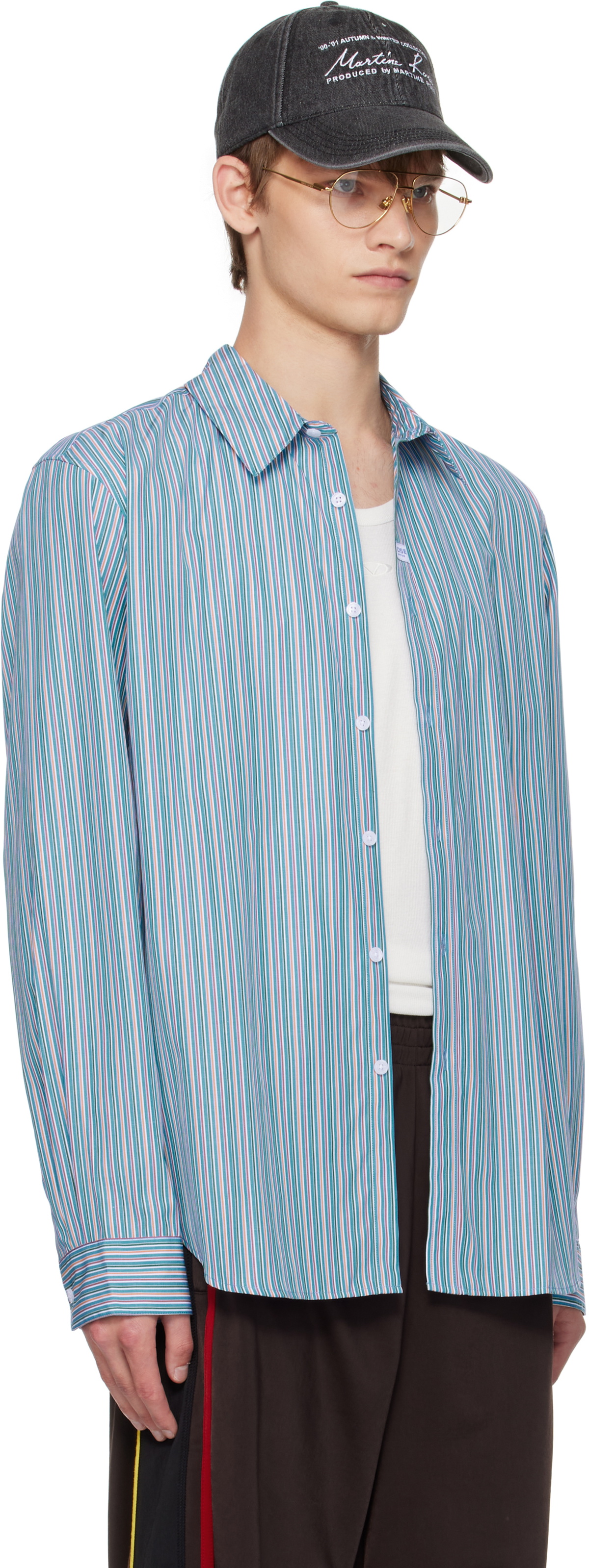 Martine Rose Blue & Orange Classic Shirt
