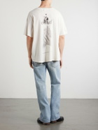 Enfants Riches Déprimés - Only Son Distressed Printed Cotton-Jersey T-Shirt - Neutrals