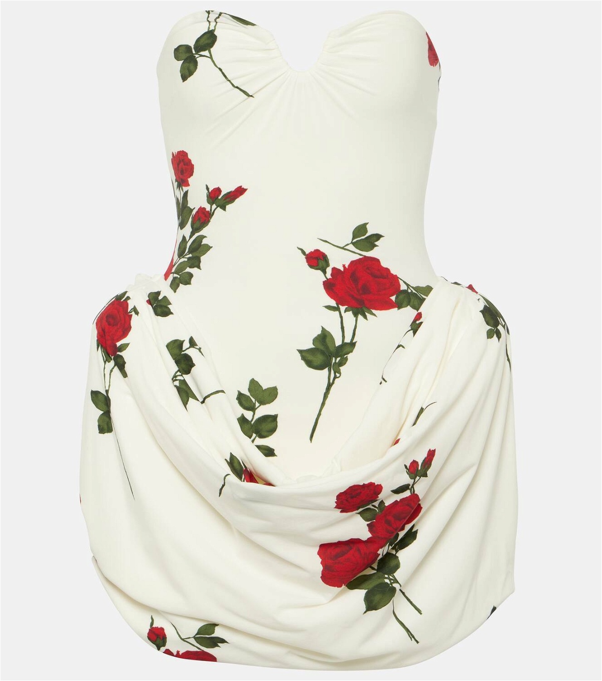 Magda Butrym Floral draped corset dress