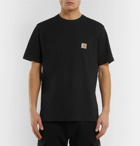 Carhartt WIP - Logo-Appliquéd Cotton-Jersey T-Shirt - Men - Black