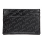 Lanvin Black Goth Logo Flat Card Holder