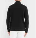 Officine Generale - Walt Slim-Fit Ribbed Merino Wool Half-Zip Sweater - Men - Black