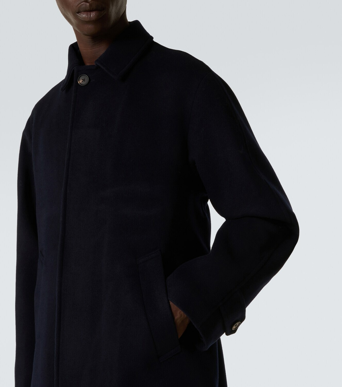 Saman Amel Belted wool overcoat
