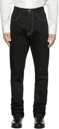 Sulvam Black Straight-Leg Jeans