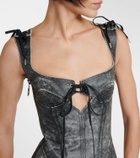 KNWLS Nihil leather minidress