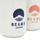 BEAMS JAPAN Logo Ceramic Cup - Set of 2 in Red/Indigo