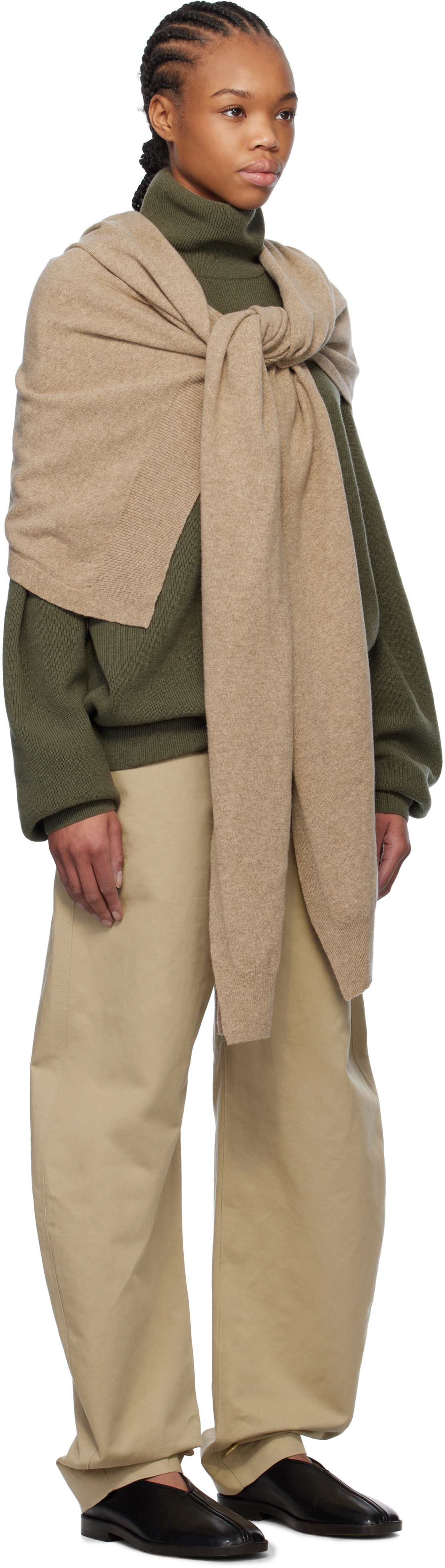 LEMAIRE Beige Wrap Scarf Lemaire