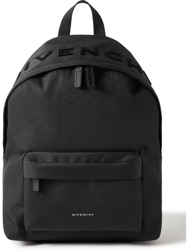 Photo: Givenchy - Essential U Logo-Flocked Nylon Backpack