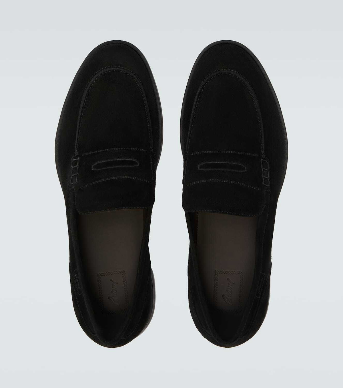 Brioni Suede penny loafers