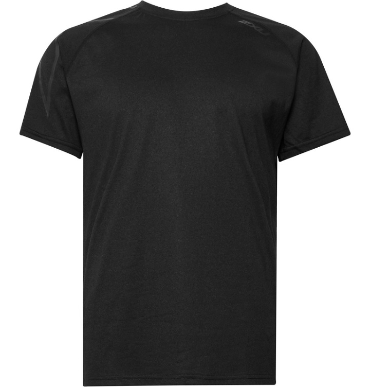 Photo: 2XU - XCTRL Mélange Stretch-Jersey T-Shirt - Black