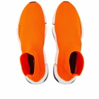 Balenciaga Men's Speed 2.0 Sneakers in Fluo Orange/White/Black