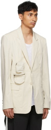 Hyein Seo Off-White Detachable Pocket Blazer