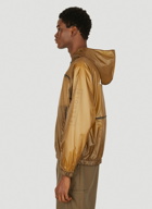 Hooded Windbreaker Jacket in Beige