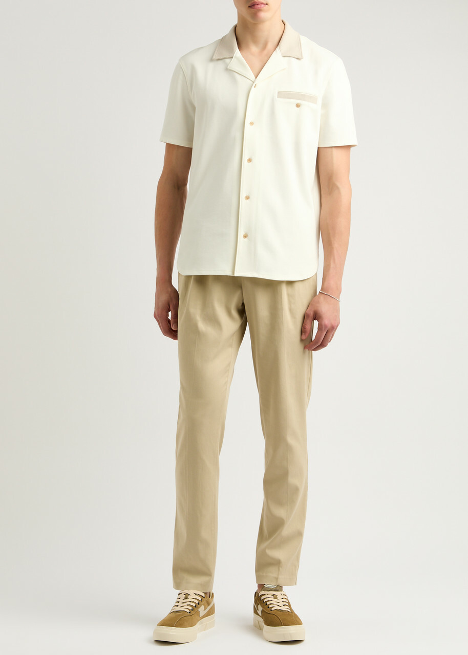 Paige Roan Stretch-knit Shirt White
