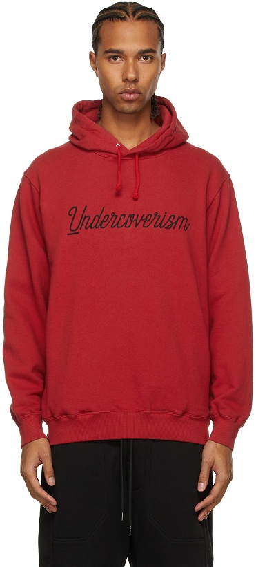 Photo: Undercoverism Red French Terry Logo Hoodie
