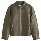 Samsøe Samsøe Women's Sastevie Leather Jacket in Beluga