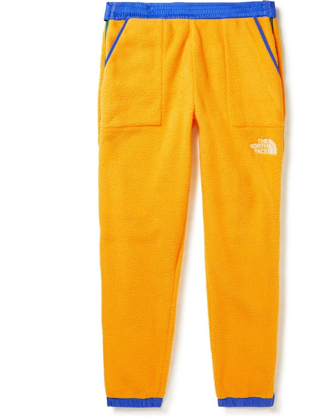Photo: The North Face - Tapered Colour-Block Recycled Fleece Sweatpants - Yellow