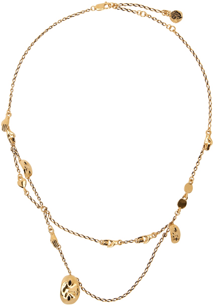 LEMAIRE Gold Estampe Necklace