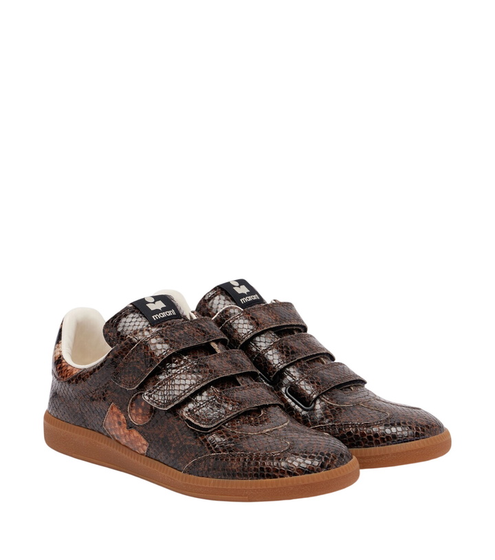 Photo: Isabel Marant Beth snake-effect leather sneakers