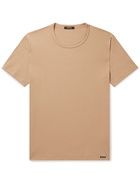 TOM FORD - Stretch-Cotton Jersey T-Shirt - Brown