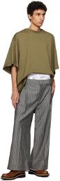 Hed Mayner Gray Layered Trousers