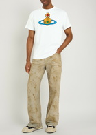 Vivienne Westwood Orb-print Stretch-cotton T-shirt White