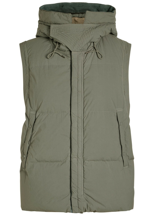 Photo: Ten C Boreal Padded Hooded Shell Gilet Grey