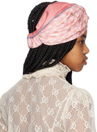 Gucci Pink Silk GG Horsebit Headband