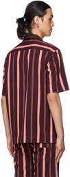 Paul Smith Pink Striped Short Sleeve Shirt