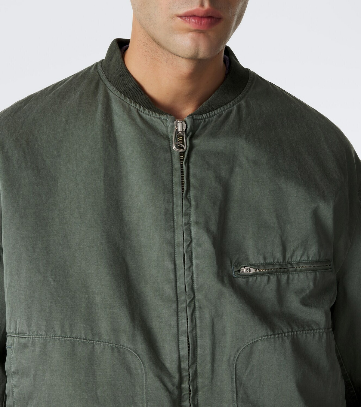 A.Presse Silk and cotton bomber jacket