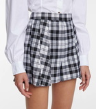 REDValentino Checked wool shorts