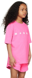 Marni Kids Pink Printed T-Shirt