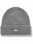 Canada Goose - Logo-Appliquéd Ribbed Wool Beanie