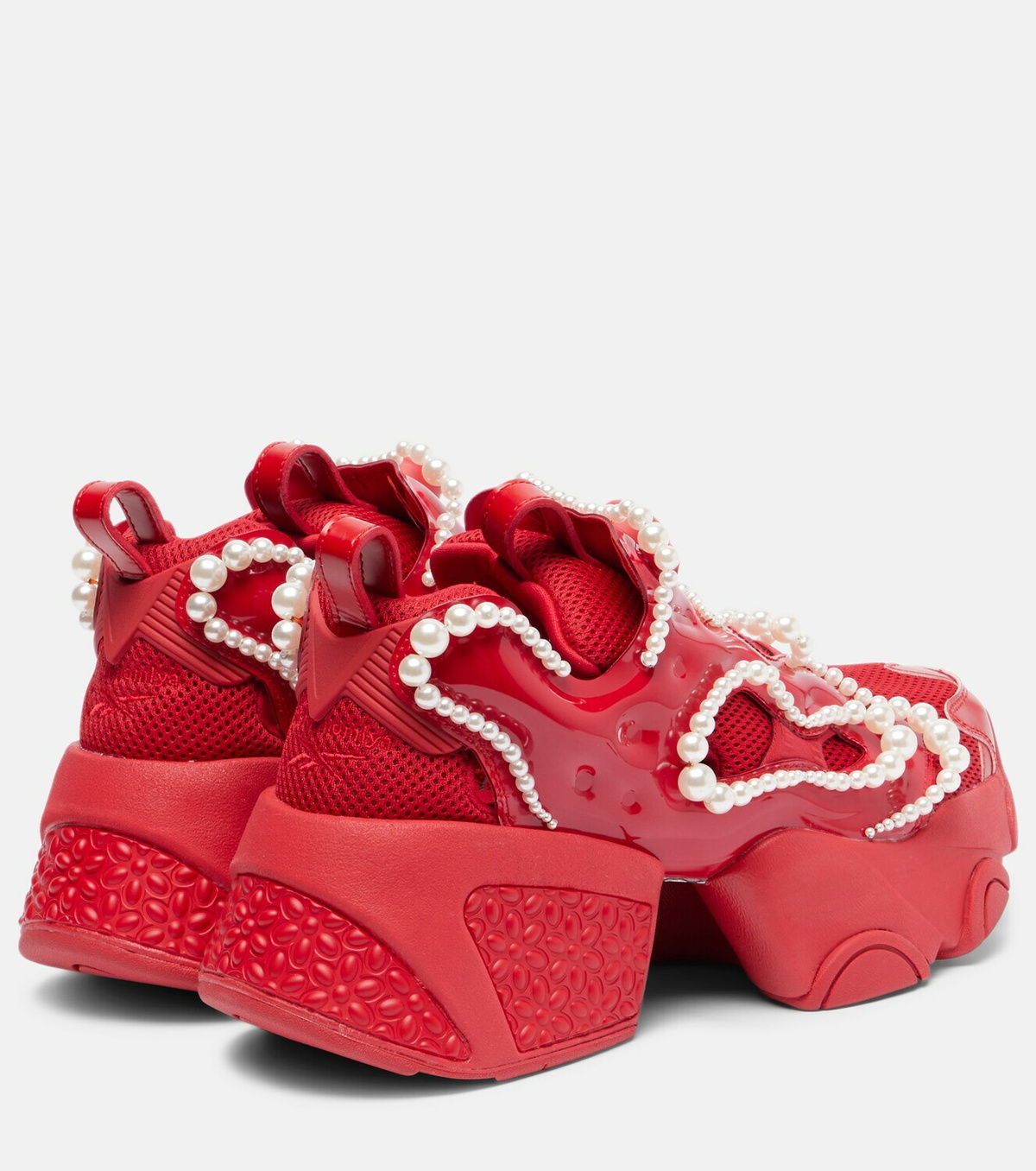 Noir Kei Ninomiya x Reebok embellished platform sneakers