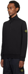 Stone Island Black Half-Zip Sweater