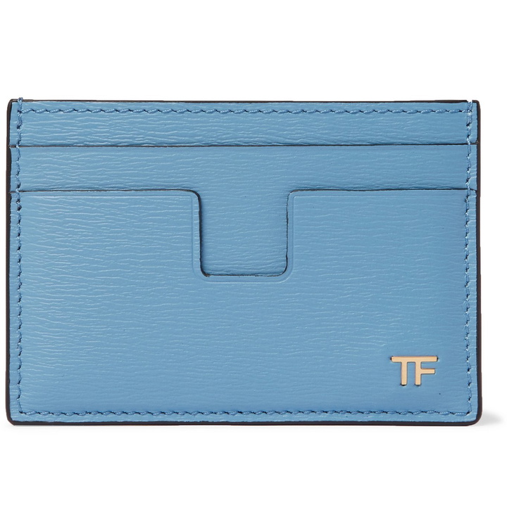 Photo: TOM FORD - Textured-Leather Cardholder - Blue