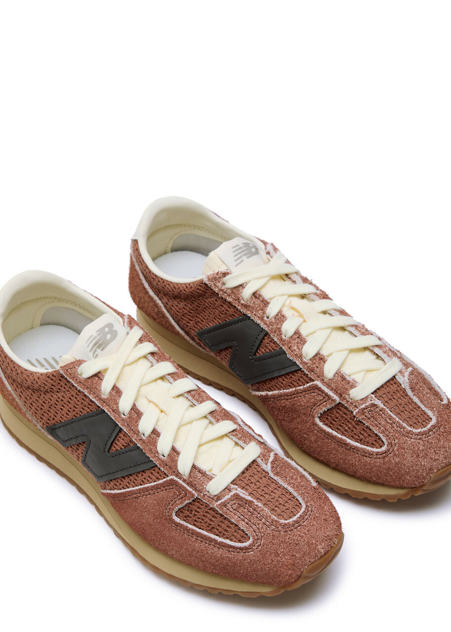 New Balance 471 Panelled Knit Sneakers Brown