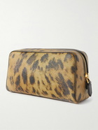 TOM FORD - Leopard-Print Full-Grain Leather Wash Bag