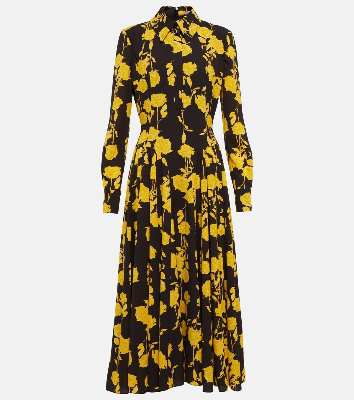 emilia wickstead shirt dress Buy EMILIA WICKSTEAD Pispo Pleated Floral-print Satin-twill Midi Shirt Dress  - Azure At 59% Off