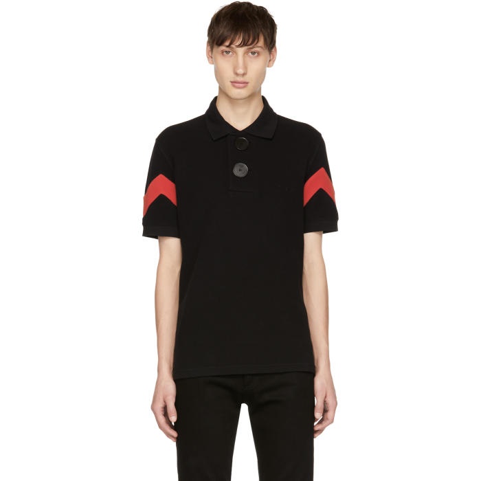 Photo: Givenchy Black and Red Oversized Polo