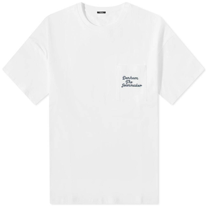 Photo: Denham Men's Springfield Box Pocket T-Shirt in White