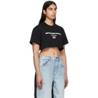 Alexander Wang Black Logo Crop Top