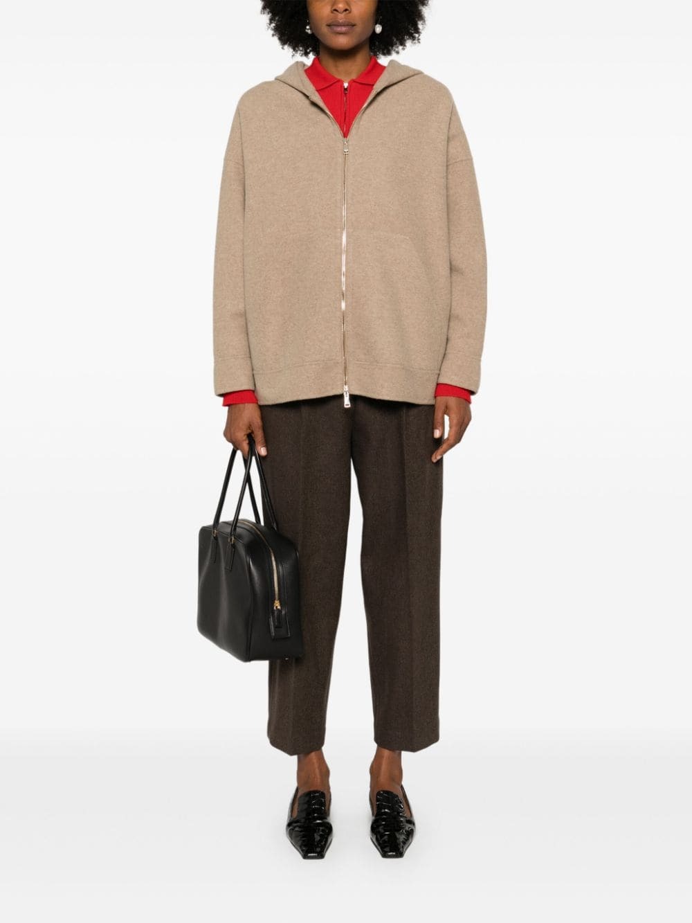 S Max Mara Wool And Cashmere Hooded Cardigan 2529346033600 018 main image 1
