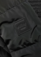 High Scuttle Hooded Quilted Shell Parka Black