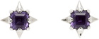 Stolen Girlfriends Club Silver Punk Rose Stud Earrings