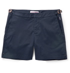 Orlebar Brown - Bulldog Cotton-Blend Twill Shorts - Blue